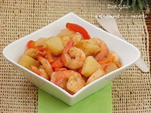 Curry de crevettes ananas pour Pekin Express
