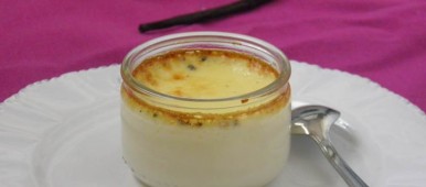 Crème aux oeufs à la vanille